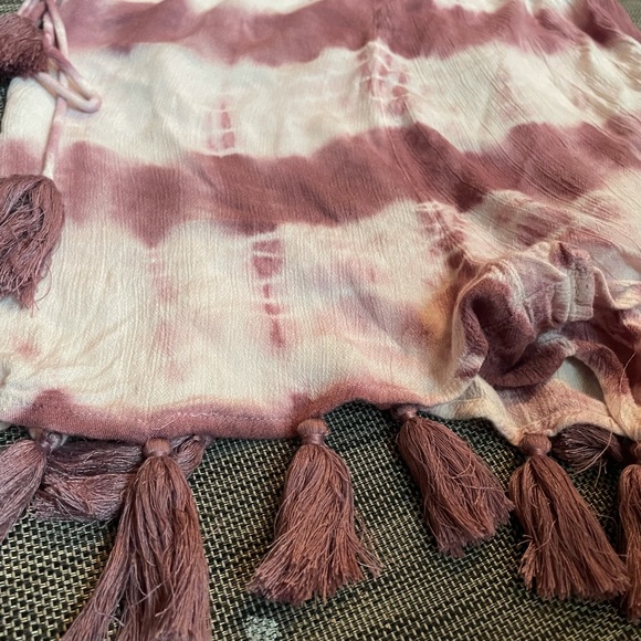 ASOS Beach Playsuit Tie Dye with Tassel Trim - Picture 7 of 8